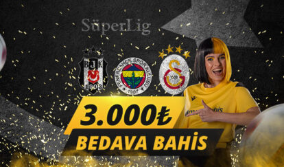 5 HAFTADA 3.000 TL BEDAVA BAHİS